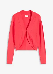 Kort cardigan med viskos, bonprix