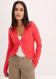 Kort cardigan med viskos, bonprix