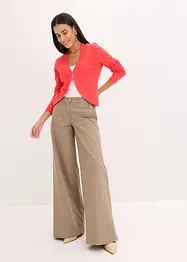 Kort cardigan med viskos, bonprix