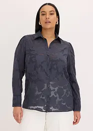 Blus i jacquardchiffong, bonprix