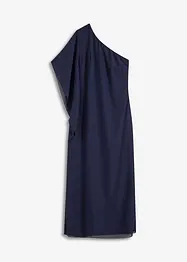 One shoulder-klänning i fin chiffong, bonprix