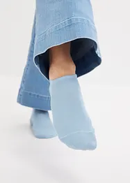 Sneakersstrumpor med ekologisk bomull och silikonband (7-pack), bonprix