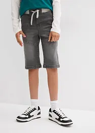 Stretchiga jeansbermudas, normal passform, bonprix