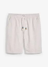 Bermudas med linne, normal passform, bonprix