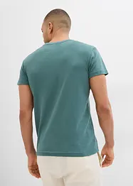 T-shirt i ribbat material, Slim Fit (2-pack), bonprix