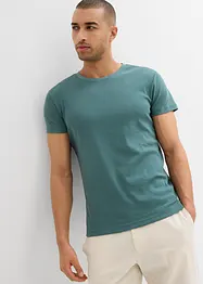 T-shirt i ribbat material, Slim Fit (2-pack), bonprix