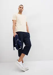 3/4-sweatbyxa i denimlook med bekväm midja, bonprix