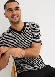 Pyjamas med shorts, V-ringning, bonprix