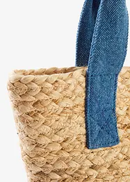 Shoppingväska med halmlook, bonprix