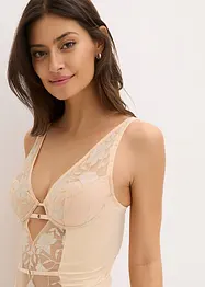Stringbody med bygel och glansiga effekter, bonprix