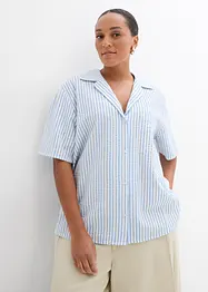 Skjortblus av ren bomull, bonprix