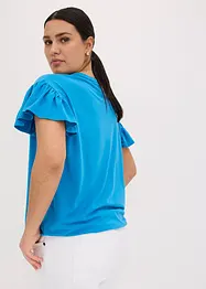 Topp med volangärmar, bonprix