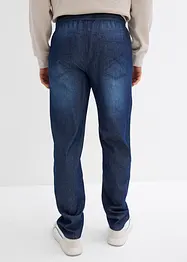Dra på-jeans i somrig denim, klassisk passform (2-pack), bonprix