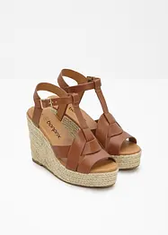 Sandalett med kilklack, bonprix