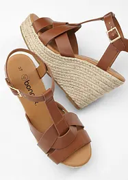 Sandalett med kilklack, bonprix