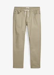 Stretchig dra på-byxa, normal passform, raka ben, bonprix