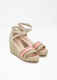 Sandalett med kilklack, bonprix
