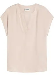 Ledig satinblus med överskurna ärmar, bonprix