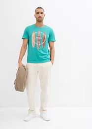 T-shirt i ren ekologisk bomull, Slim Fit, bonprix
