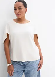 Oversizetopp i böljande viskosmix, bonprix