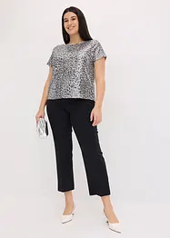 Paljettopp med leopardmönster, bonprix