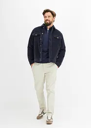 Sweatshirt med krage och kort dragkedja, bonprix