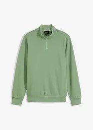 Sweatshirt med krage och kort dragkedja, bonprix