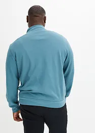 Sweatshirt med krage och kort dragkedja, bonprix