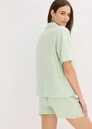 Muslinpyjamas med shorts och knappslå, bonprix