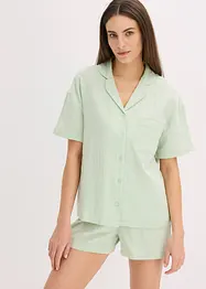 Muslinpyjamas med shorts och knappslå, bonprix