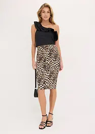 Blus med volanger, bonprix