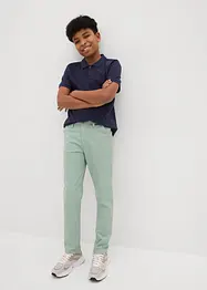 Stretchiga chinos i bomull för barn, Slim Fit, bonprix