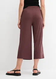 Ribbstickad jerseybyxa med bekväm midja, bonprix