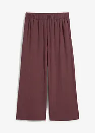 Ribbstickad jerseybyxa med bekväm midja, bonprix