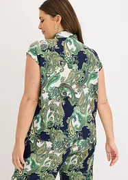 Mönstrad blus av viskos med mjukt fall, bonprix