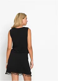 Jerseyklänning med omlottlook i viskos, bonprix