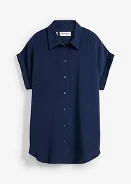 Kortärmad blus med återvunnen polyester, bonprix