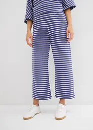 Jerseybyxa av bomullsmaterial med struktur, bonprix