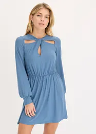 Jerseyklänning med cutouts, bonprix