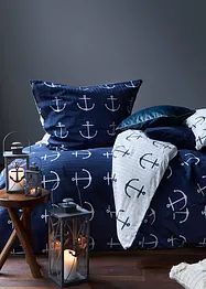 Vändbart påslakanset med ankare, bonprix