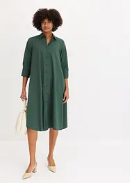 Skjortklänning med bomull, bonprix