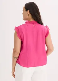 Blus med volanger, bonprix
