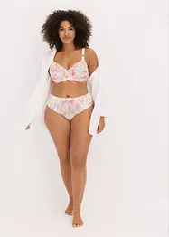 Minimizer-BH med bygel och broderi med sirligt, tryckt mönster, bonprix