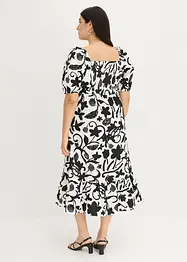 Mellanlång klänning i ekologisk bomull, bonprix