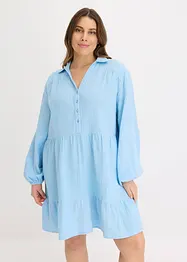 Kort muslinklänning med våder, bonprix