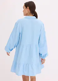 Kort muslinklänning med våder, bonprix