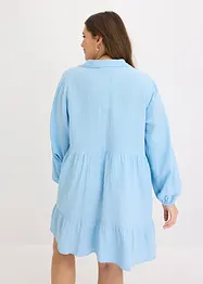Kort muslinklänning med våder, bonprix
