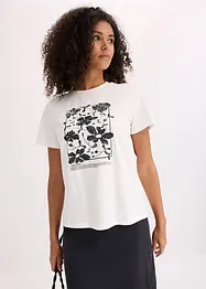 T-shirt med placerat tryck, bonprix