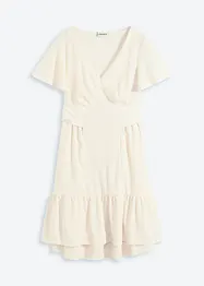 Jerseyklänning med vingärmar i lätt kräppat material, bonprix