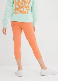 Caprileggings för barn i ekologisk bomull med stretch (2-pack), bonprix